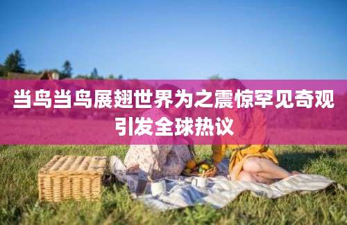 当鸟当鸟展翅世界为之震惊罕见奇观引发全球热议