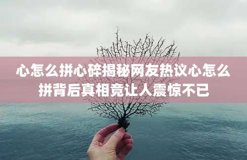 心怎么拼心碎揭秘网友热议心怎么拼背后真相竟让人震惊不已