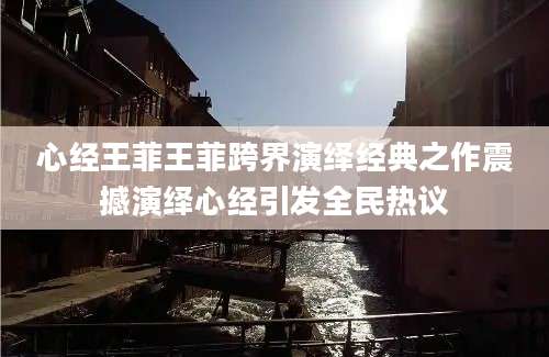 心经王菲王菲跨界演绎经典之作震撼演绎心经引发全民热议
