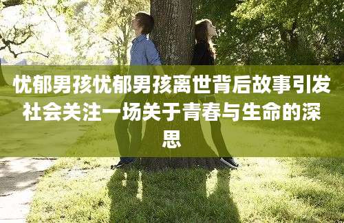 忧郁男孩忧郁男孩离世背后故事引发社会关注一场关于青春与生命的深思