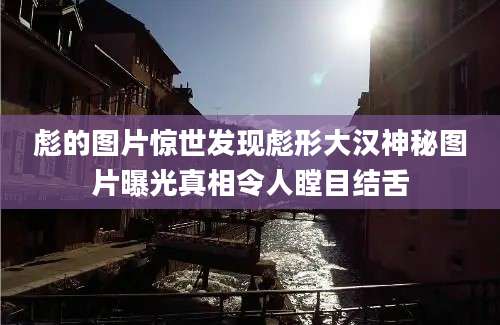 彪的图片惊世发现彪形大汉神秘图片曝光真相令人瞠目结舌