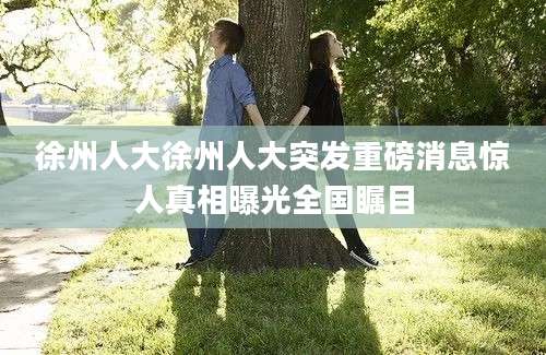 徐州人大徐州人大突发重磅消息惊人真相曝光全国瞩目