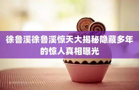 徐鲁溪徐鲁溪惊天大揭秘隐藏多年的惊人真相曝光