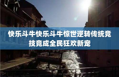 快乐斗牛快乐斗牛惊世逆转传统竞技竟成全民狂欢新宠