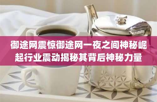 御途网震惊御途网一夜之间神秘崛起行业震动揭秘其背后神秘力量