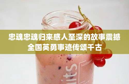 忠魂忠魂归来感人至深的故事震撼全国英勇事迹传颂千古