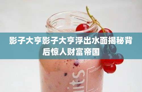 影子大亨影子大亨浮出水面揭秘背后惊人财富帝国