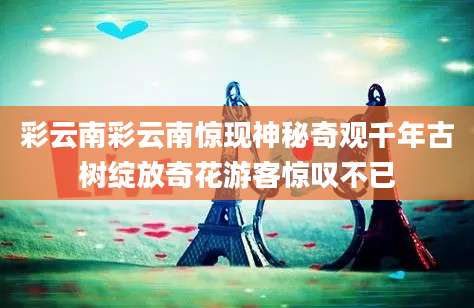 彩云南彩云南惊现神秘奇观千年古树绽放奇花游客惊叹不已