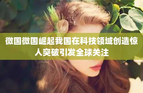 微国微国崛起我国在科技领域创造惊人突破引发全球关注
