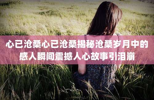 心已沧桑心已沧桑揭秘沧桑岁月中的感人瞬间震撼人心故事引泪崩