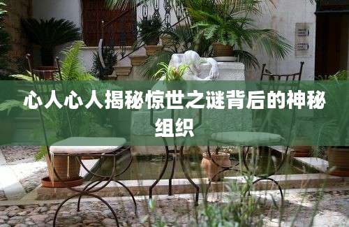 心人心人揭秘惊世之谜背后的神秘组织