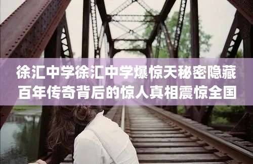 徐汇中学徐汇中学爆惊天秘密隐藏百年传奇背后的惊人真相震惊全国