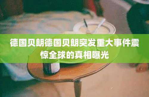 德国贝朗德国贝朗突发重大事件震惊全球的真相曝光
