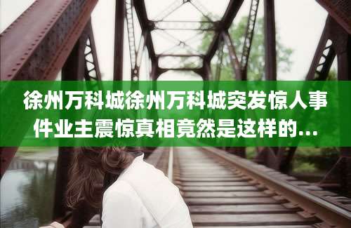 徐州万科城徐州万科城突发惊人事件业主震惊真相竟然是这样的...